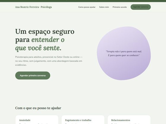 Prévia do site Ana Beatriz Psicóloga